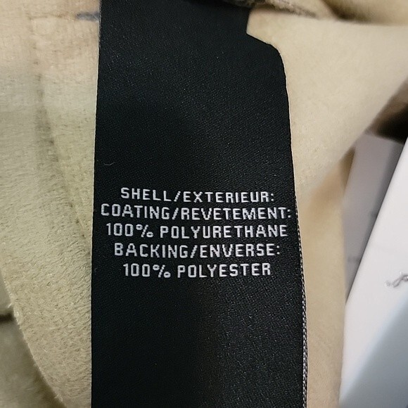 7 FOR ALL MANKIND Blue Faux Leather Cropped Leg Pants NWT size L - Picture 10 of 13